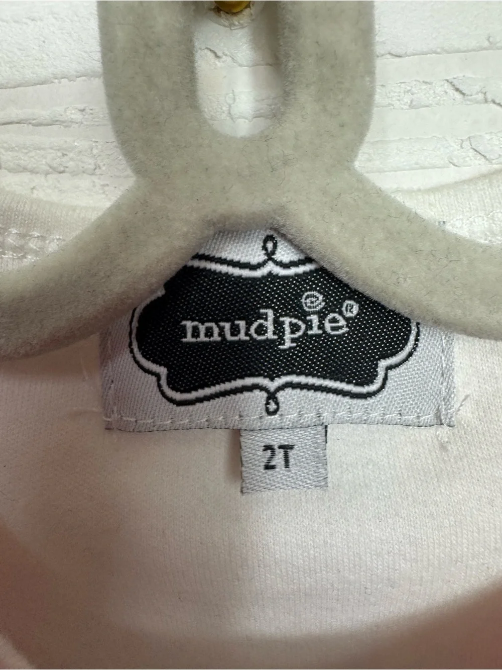 Mud Pie White Tank with Pink Tulle Collar and Rainbow Tutu 2 Year Old birthday